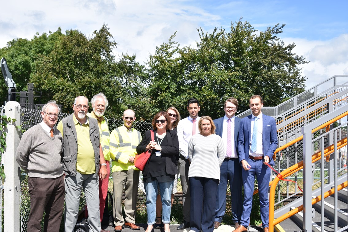 Network Rail is joined by Dorset County  Council, Purbeck District Council and Wool Parish Council for the opening of the new footbridge at Wool 2