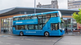 Arriva Group welcomes ZEBRA funding bid success in five locations served by its UK Bus division: Electric Bus during a trial in Leicester