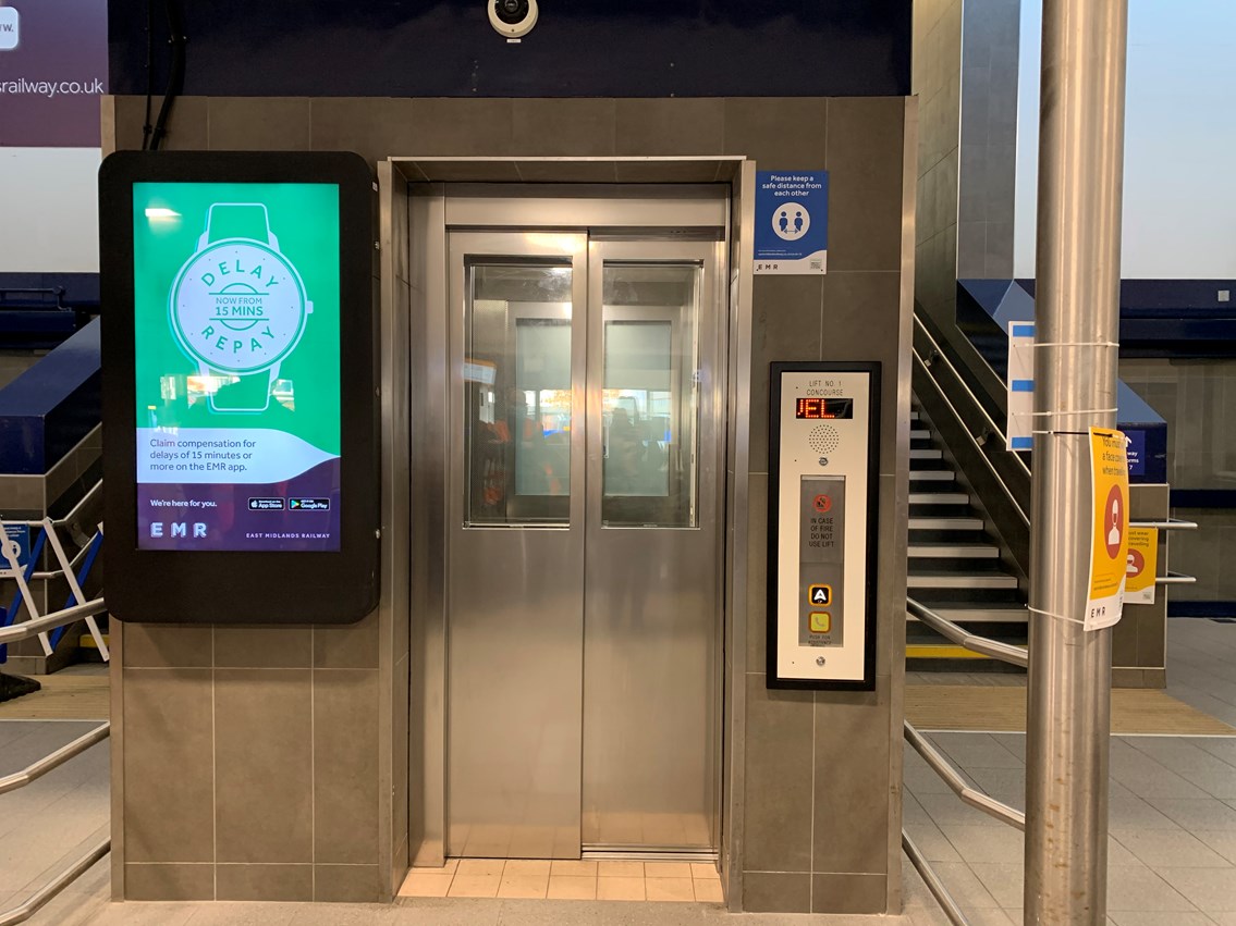 Network Rail completes first stage of Derby station lift revamp: Lifts at main entrance of Derby railway station have been revamped
