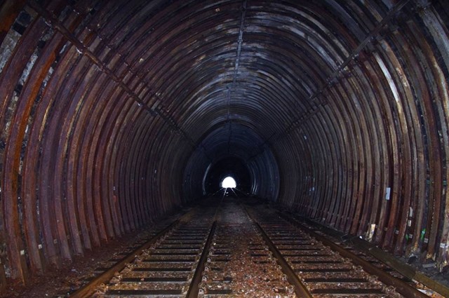Holme Tunnel before strengthening work took place