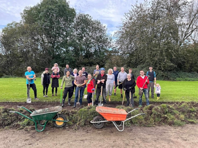 Runners lead the way in old running track revival: Crossgates Harriers volunteering 1