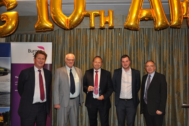 Freight team scoops Customer Care award: Steve Rhymes, head of network management, collects RFG Customer Care award