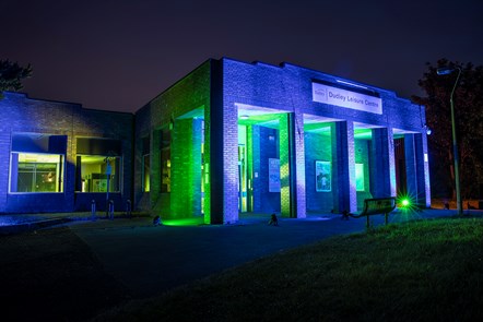 dudley leisure centre blue and greem