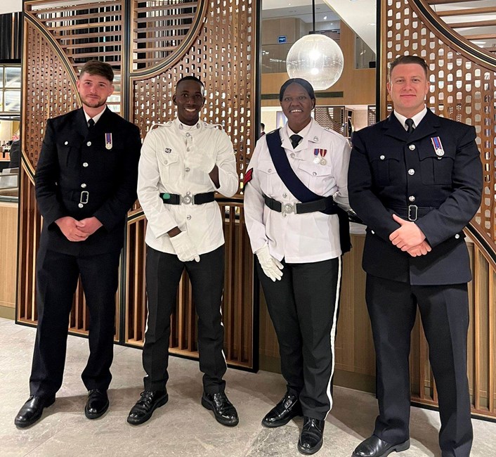 Officers from Royal Gibraltar Police and the Royal Grenada Police: Officers from Royal Gibraltar Police and the Royal Grenada Police