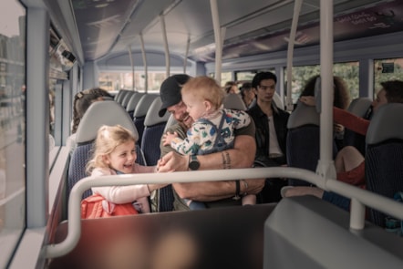 Passengers on a bus