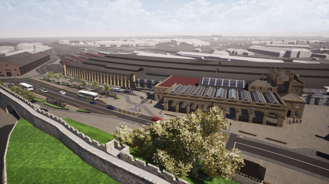 Designs for York railway station. Photo credit York City Council