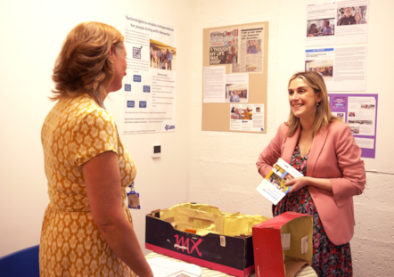 Minister for Mental Health and Wellbeing, Sarah Murphy at Swansea Dementia Hwb