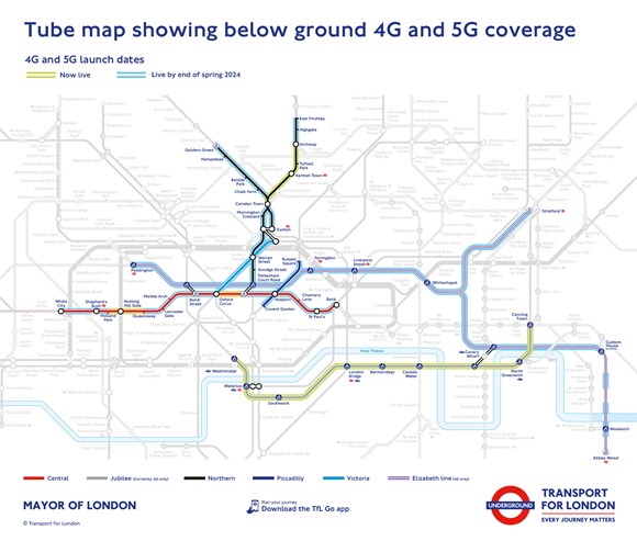 Mayor sets out next phase of 4G and 5G across the Tube network as