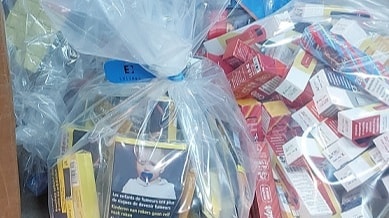 Cigarettes and tobacco seized