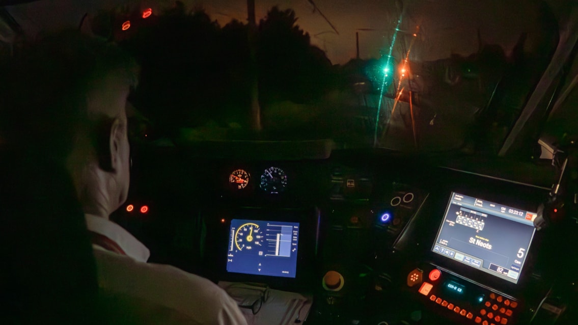 LNER reaches major digital signalling milestone on the East Coast Main Line: LNER Azuma under ETCS level 2 supervision on ECML cropped