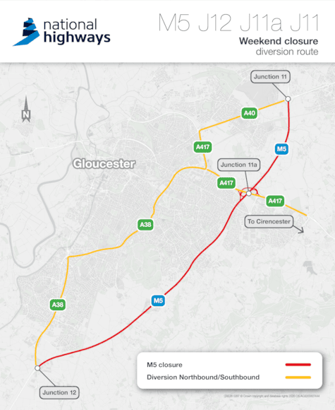 Footbridge demolition weekend diversion route diagram-2