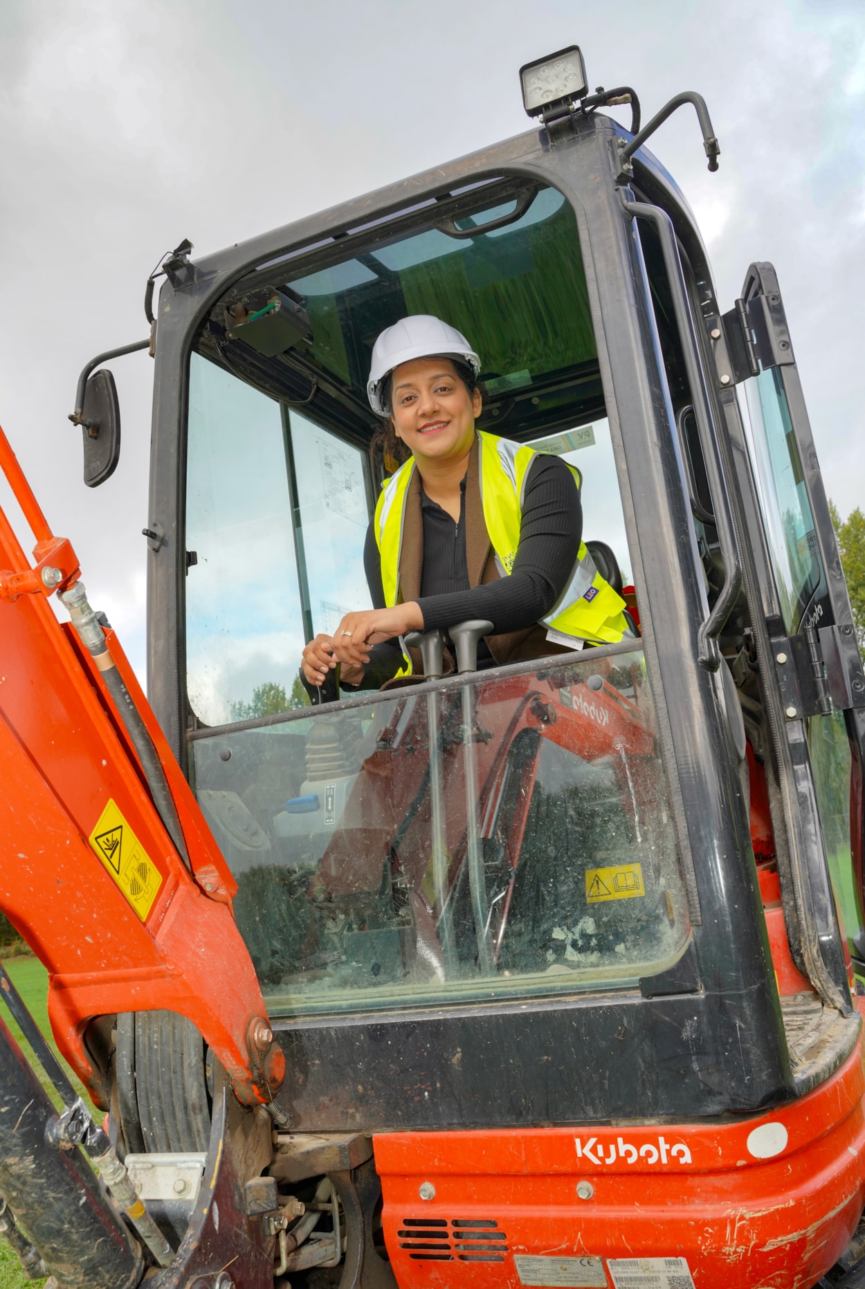 Cllr Arif Woodhall Sports Hub 1: Work has started on a major new sports hub in Calverley, set to offer top class sports pitches and a completely new space for the community to meet.