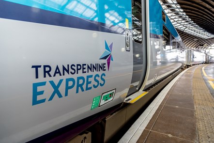 TransPennine Express train on the platform © Jonny Walton