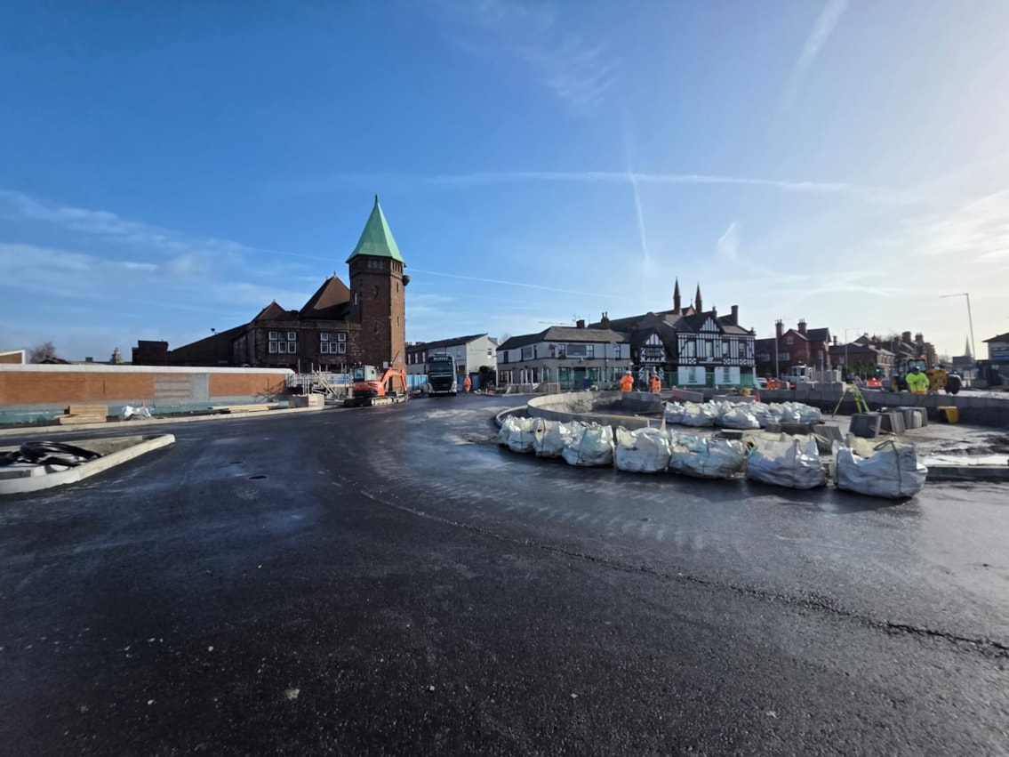 Stockport Greek Street roundabout (2)
