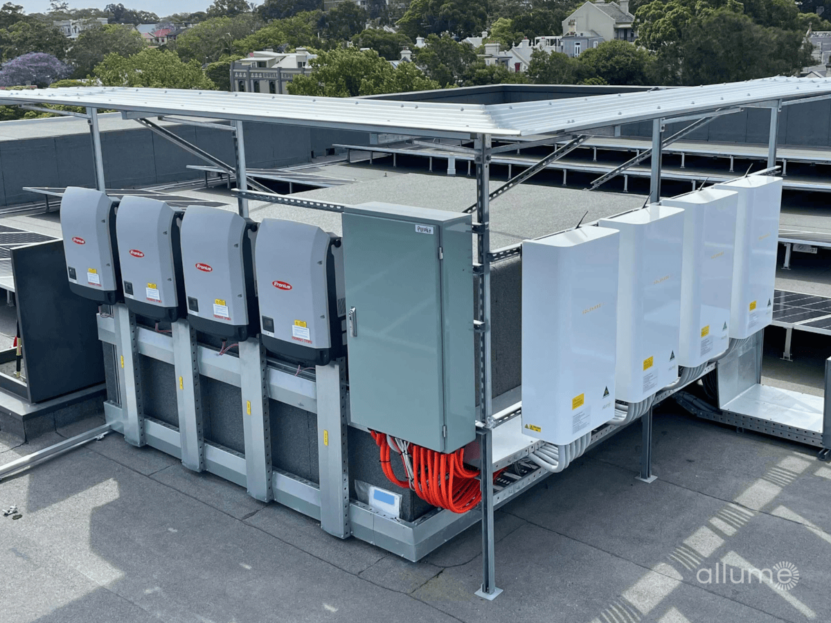 Allume SolShare technology on rooftop