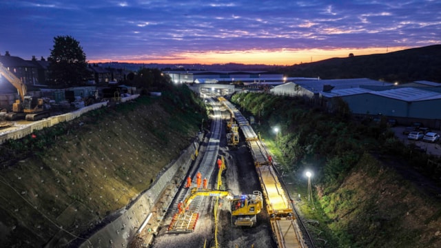 TRU wraps up 24 days of improvement works between Huddersfield and Leeds: Bradley Jn Block Wk 1