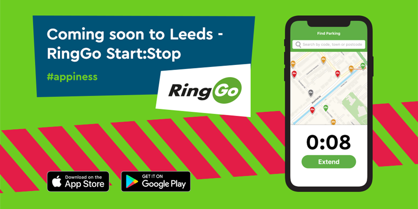 Cashless parking is transferring from Parkmobile to RingGo Start:Stop: Twitter - Leeds coming soon