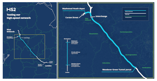 Test area map: Test area map