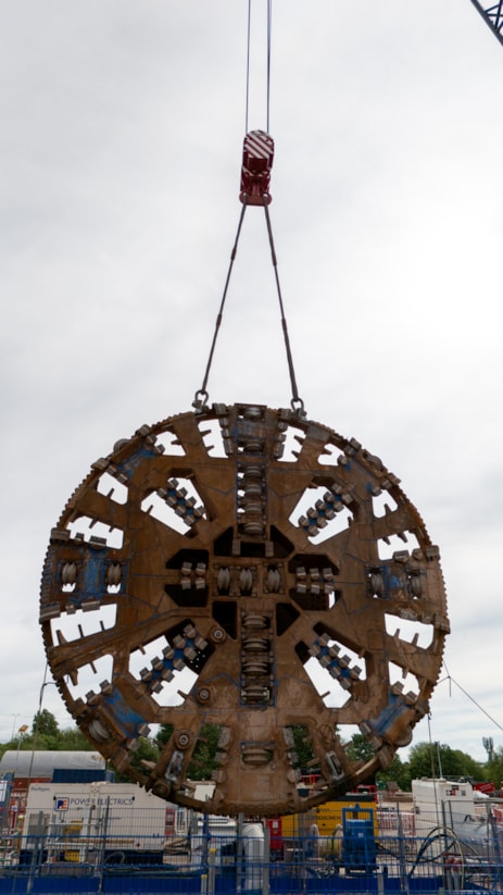 TBM Mary Anns cutterhead lifted out of Bromford Tunnel west portal at Washwood Heath (May 2025) 00003-675x1200-8c39d47: TBM Mary Anns cutterhead lifted out of Bromford Tunnel west portal at Washwood Heath (May 2025) 00003-675x1200-8c39d47