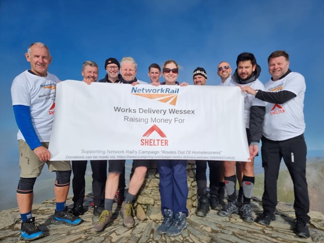 A mountain of an effort: Network Rail colleagues complete mountain climb and raise over £2,000 for housing charity Shelter: Network Rail volunteers for charity climbing Mount Snowdon