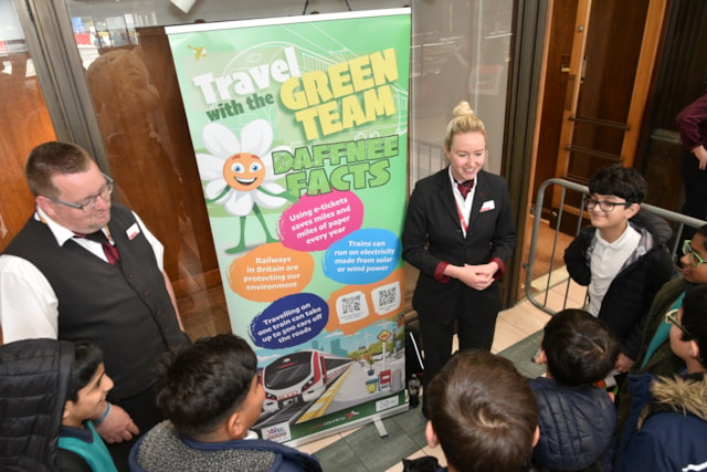 CrossCountry deliver a railway sustainability session for Leeds station safety week