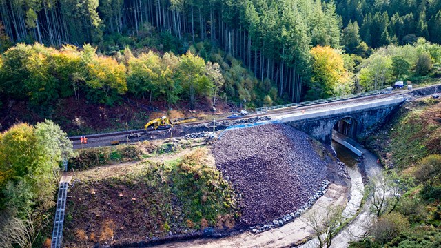 Track repairs under way at Stonehaven: Stonehaven pic1 141020