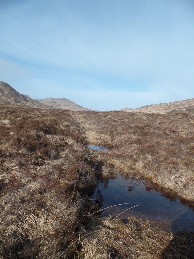 The site of the peatland restoration project in Kinloch Glen ©Lesley Watt/NatureScot