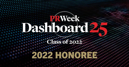 PRWeek Dashboard25 honoree 2022