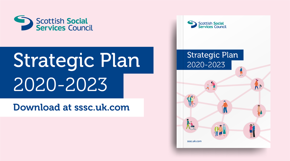 New 2020-23 SSSC strategic plan to support social services: SSSC Strategic Plan 2020-23 (image)