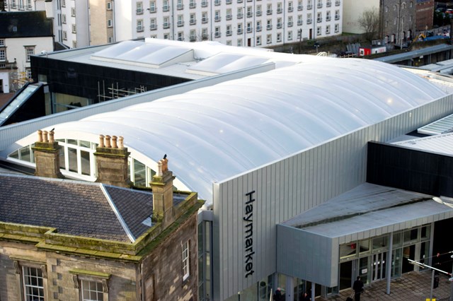 haymarket: Haymarket Station - the new building / old station.