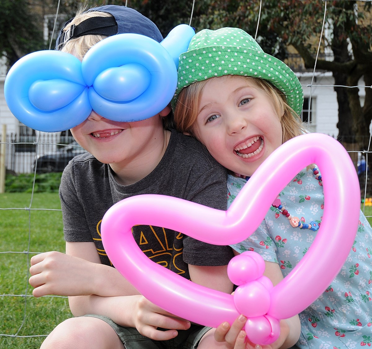 Islington in Bloom launch 2019 - balloons in Duncan Terrace Gardens
