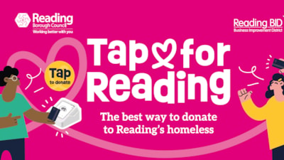 Tap for Reading extended to boost donations supporting people experiencing homelessness
