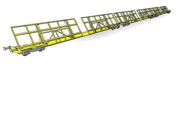 Artist's impression of the new tilting wagons