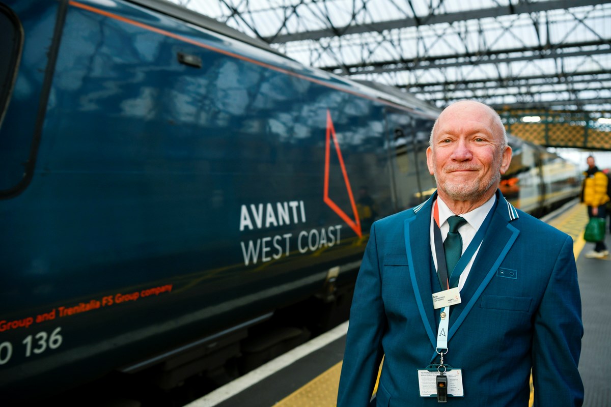 Avanti West Coast Team Leader, Brian Farish, who has been in his current role on the platforms at Carlisle since 2010