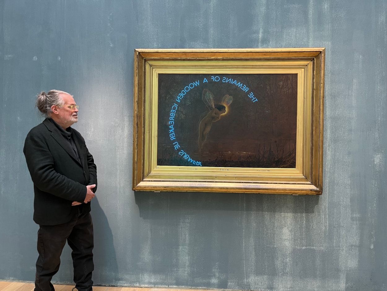 Grimshaw at LAG: Curator Nigel Walsh with John Atkinson Grimshaw's Iris, one of the works on display as part of Don’t Let’s Ask For the Moon: Nocturnes and Atkinson Grimshaw, which opens at Leeds Art Gallery this November 14.
