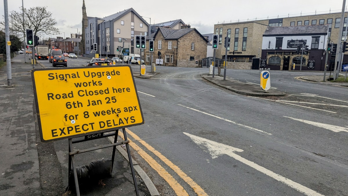 Moor Lane traffic lights