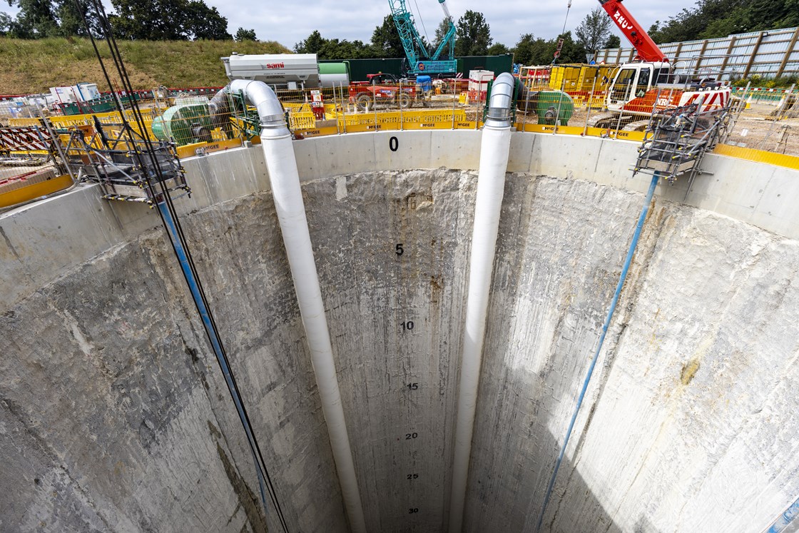 Chalfont St Peter vent shaft excavation July 2021 1