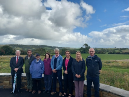 Pembrokeshire County Council, Nature Partnership and councillors at Memorial Meadow