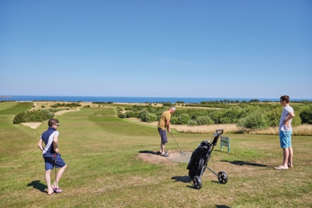 Golf course at Reighton Sands