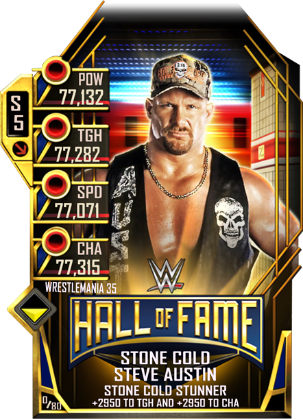 WWESC S5 WM35 HOF Stone Cold Steve Austin