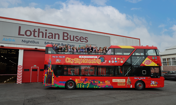 CitySightseeing Edinburgh named best tour operator in the world: 230913 CitySightseeing visit 2
