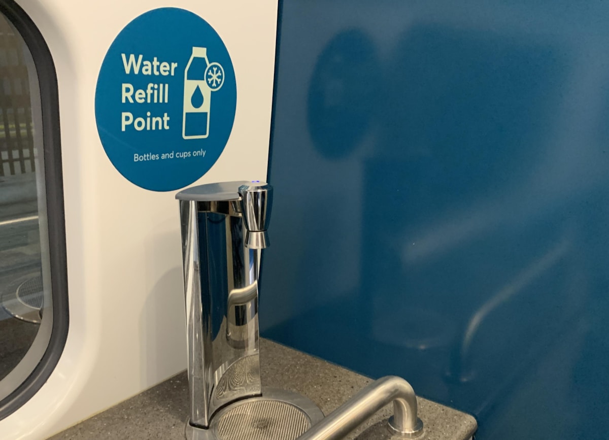 Free water refill points rolled out onboard Avanti West Coast services