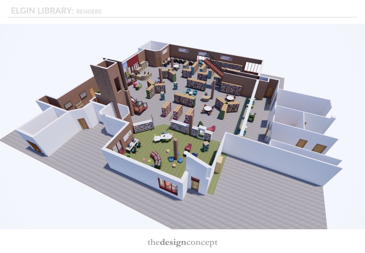 Elgin Library refurb overview