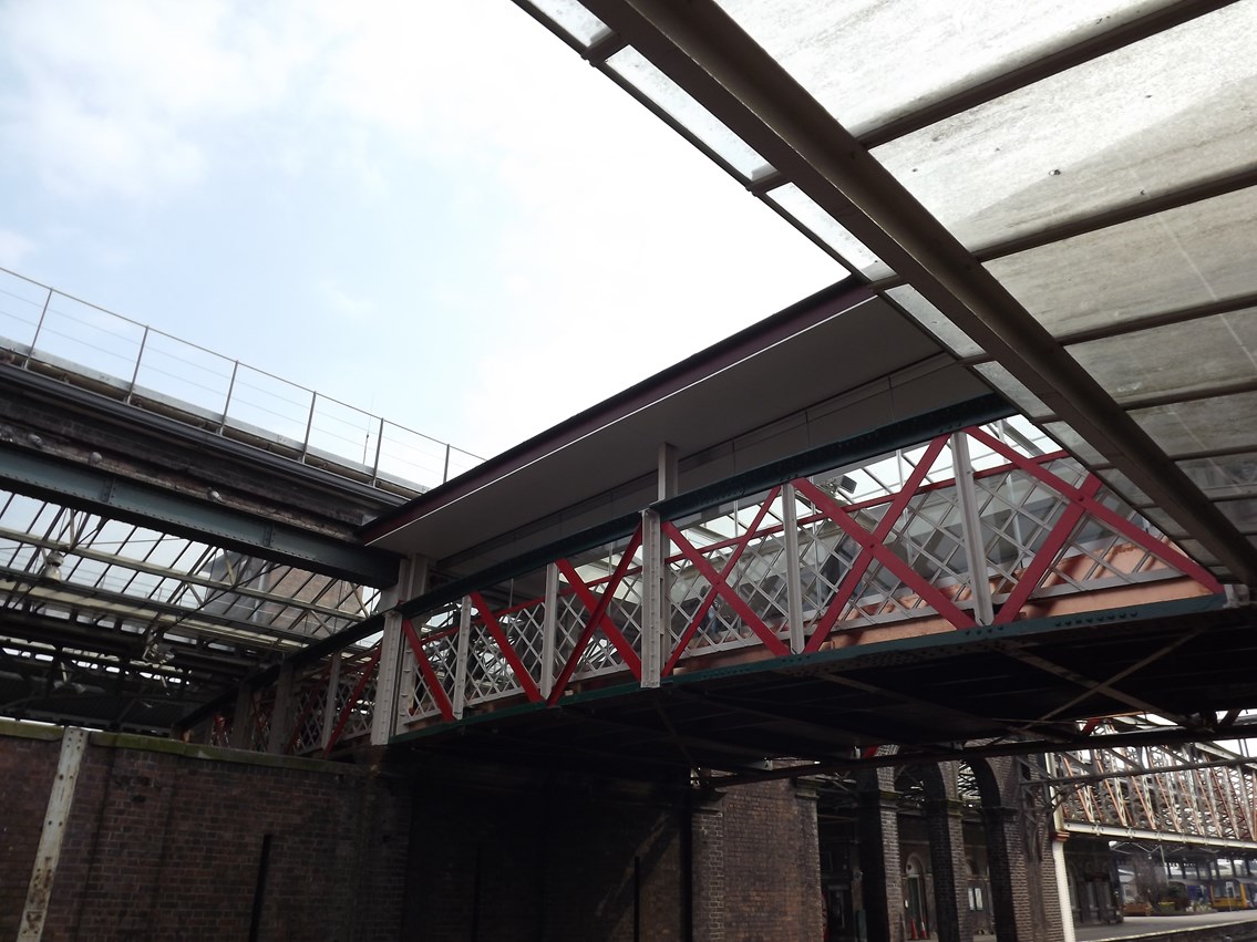 Chester Station Footbridge restored: Chester Station Footbridge restored