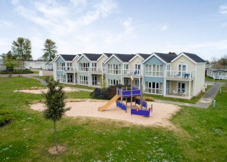 Caister-on-Sea deck houses drove view