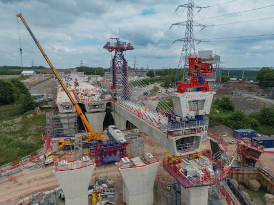 River Tame West Viaducts construction