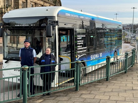 First Manchester drivers with Mellor Sigma 10 bus 2