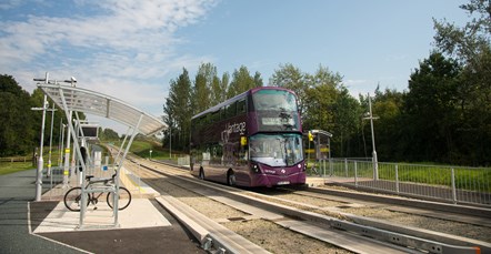 Vantage service on guided busway1