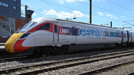 LNER Azuma Gresley 150 at Doncaster Station