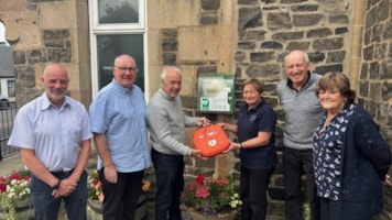 Sweco donates life-saving community defibrillator